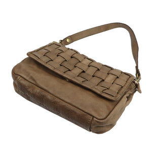 VS 104-635 tamsiai taupe natūralios odos rankinė taupe scuro