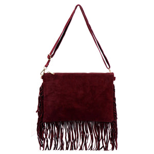 Luka 25-017 bordo spalvos odinė rankinė bordo