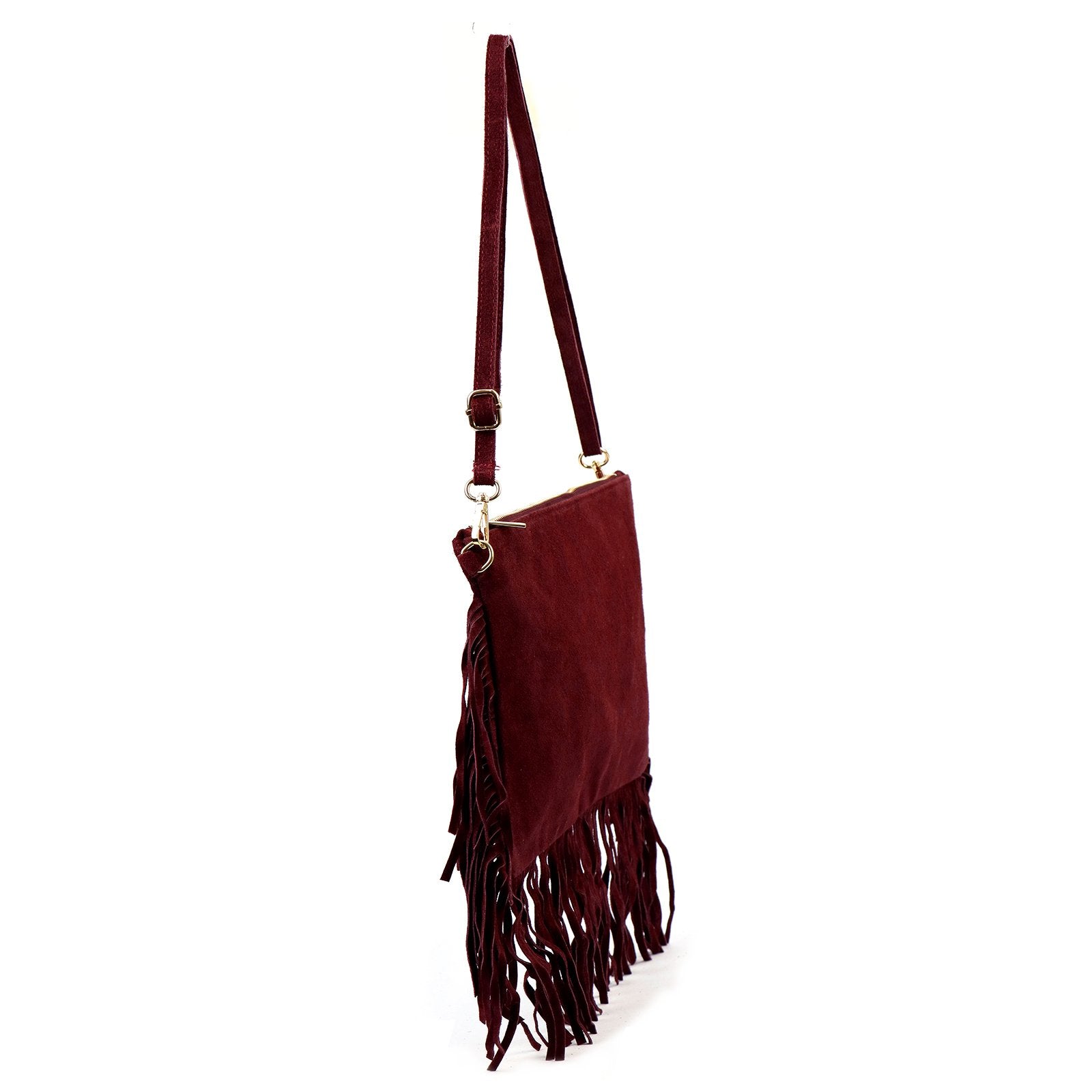 Luka 25-017 bordo spalvos odinė rankinė bordo