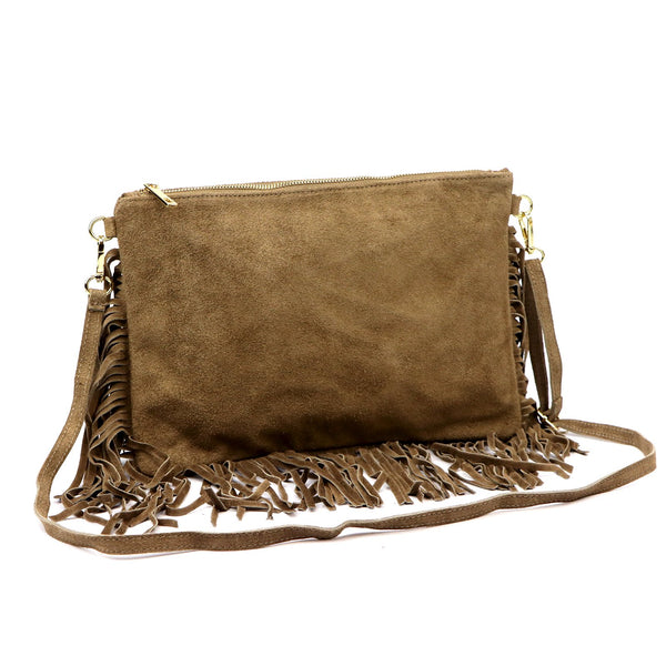 Luka 25-017 taupe natūralios odos rankinė taupe