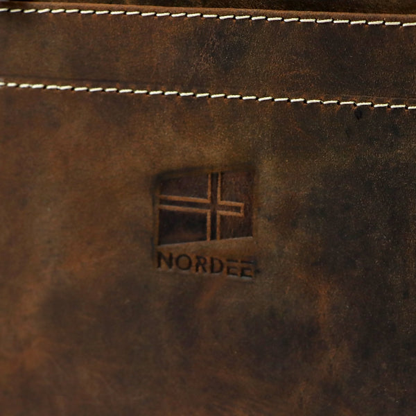Nordee DOH-GM-08 konjako spalvos odinė rankinė cognac