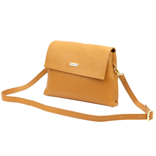 MiaMore 01-051 DOLLARO natūralios odos rankinė, kupranugario atspalvio camel-1