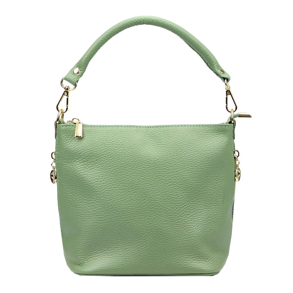 Patrizia 419-040 GOLD pistacijų spalvos odinė rankinė pistacjowy