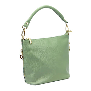 Patrizia 419-040 GOLD pistacijų spalvos odinė rankinė pistacjowy
