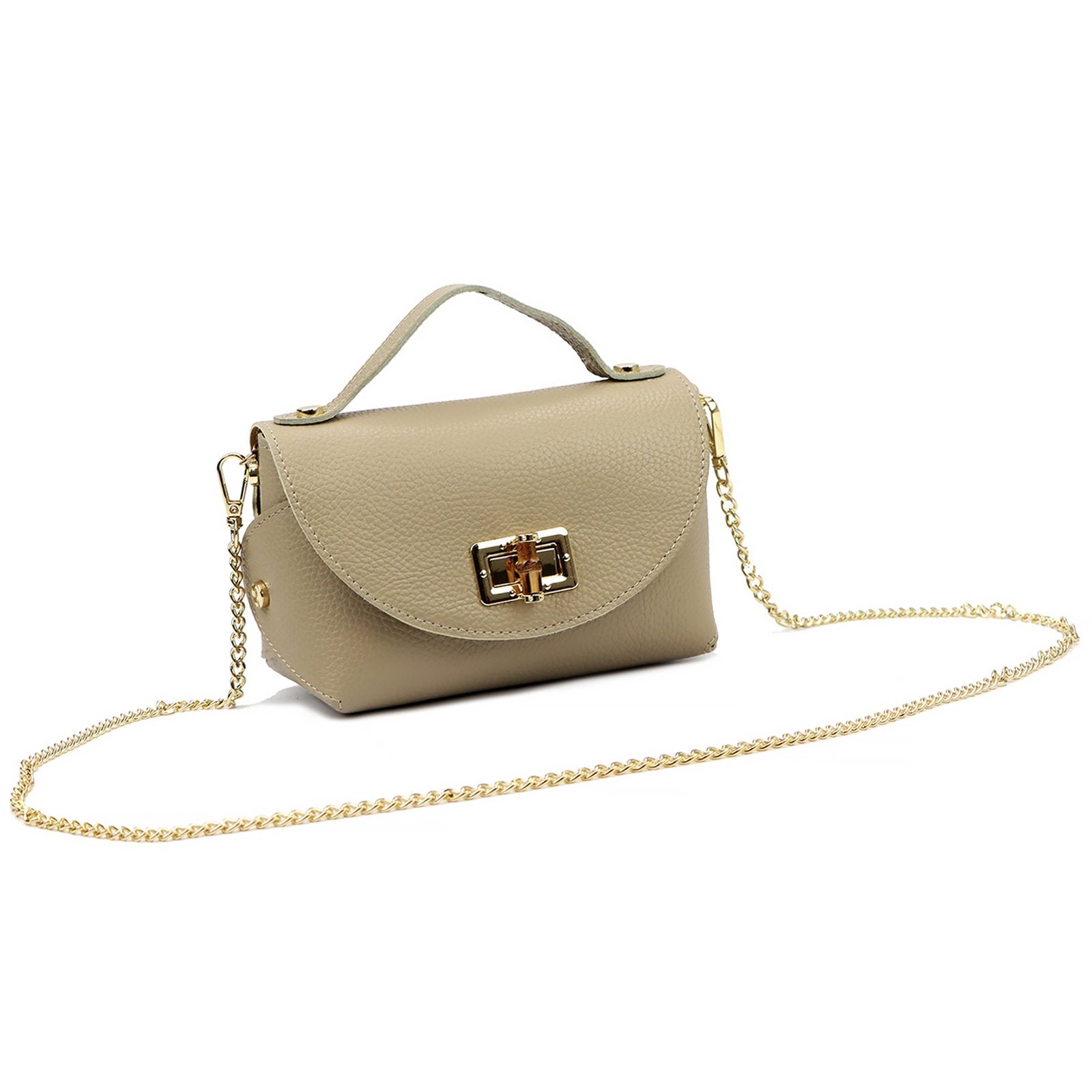Luka 26-106 DOLLARO taupe natūralios odos rankinė taupe