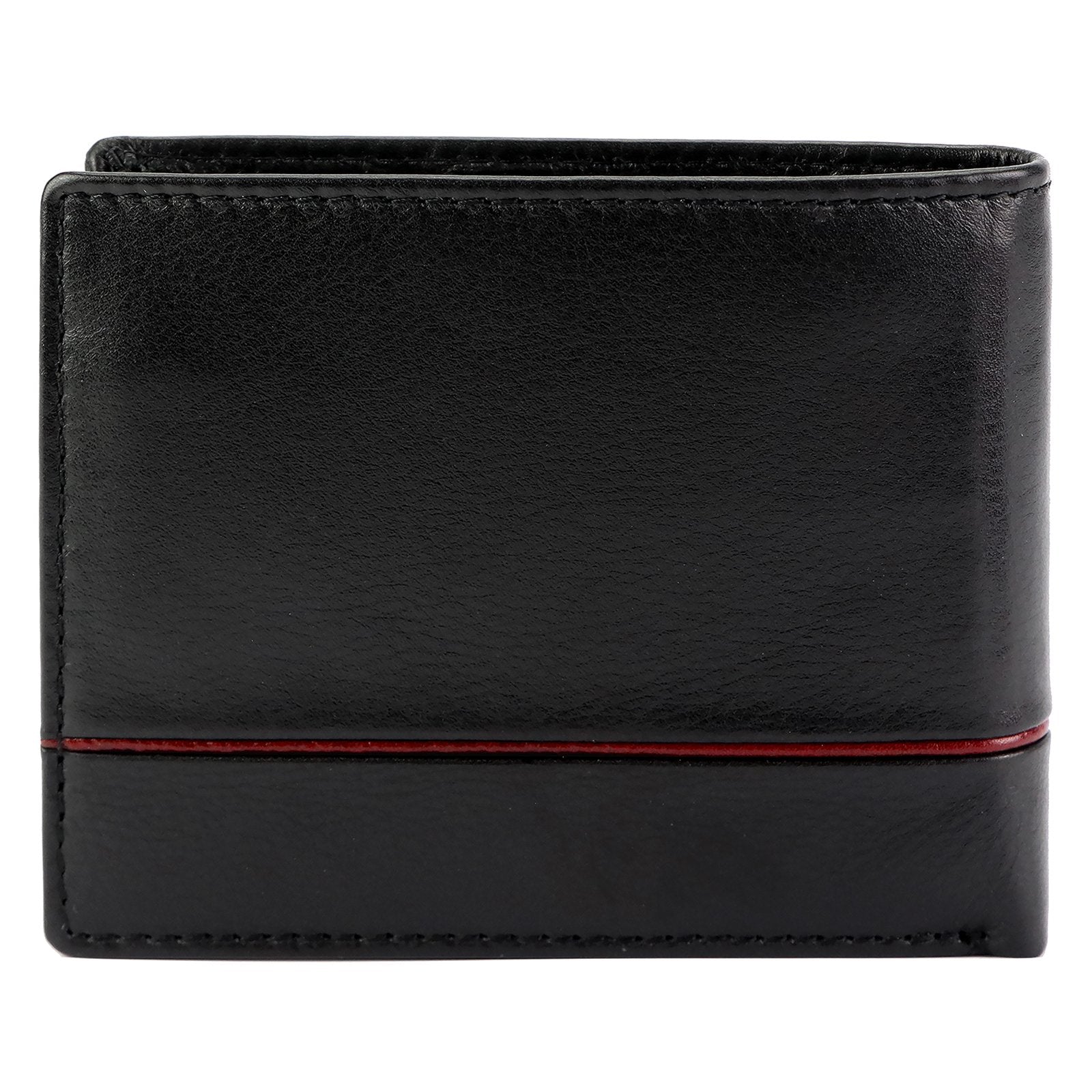 Pierre Cardin YS605 8825 juoda ir raudona piniginė czarny + czerwony