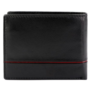 Pierre Cardin YS605 8825 juoda ir raudona piniginė czarny + czerwony