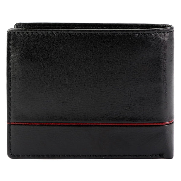 Pierre Cardin YS605 8825 juoda ir raudona piniginė czarny + czerwony