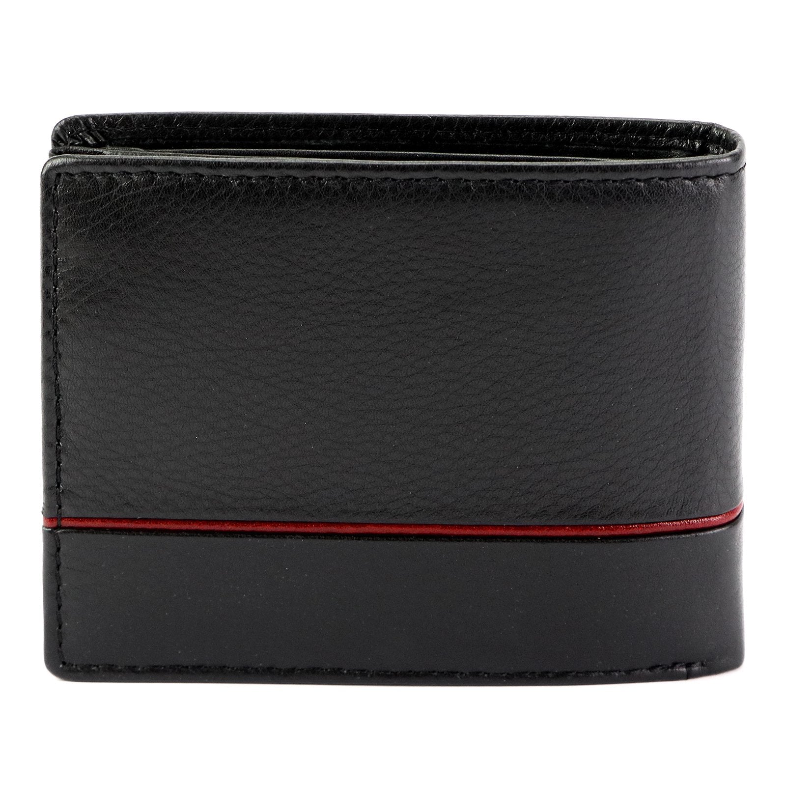 Pierre Cardin YS605 323 juoda ir raudona piniginė czarny + czerwony