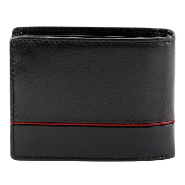Pierre Cardin YS605 323 juoda ir raudona piniginė czarny + czerwony
