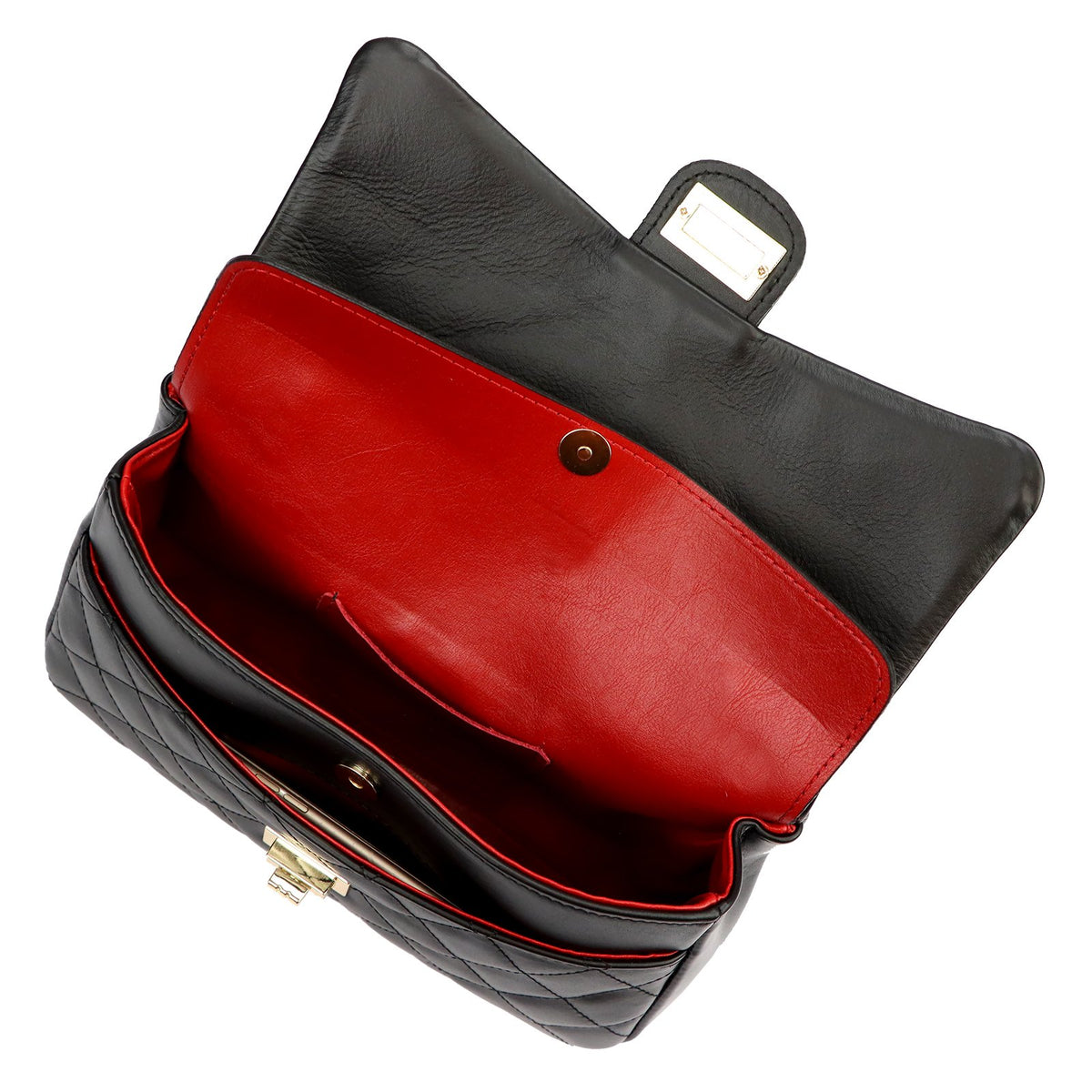 Camilla PREMIUM 10.018 MIDI SAVAGE juoda natūralios odos rankinė czarny