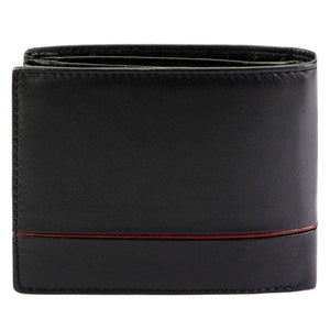 Pierre Cardin YS605 324 juoda ir raudona piniginė czarny + czerwony
