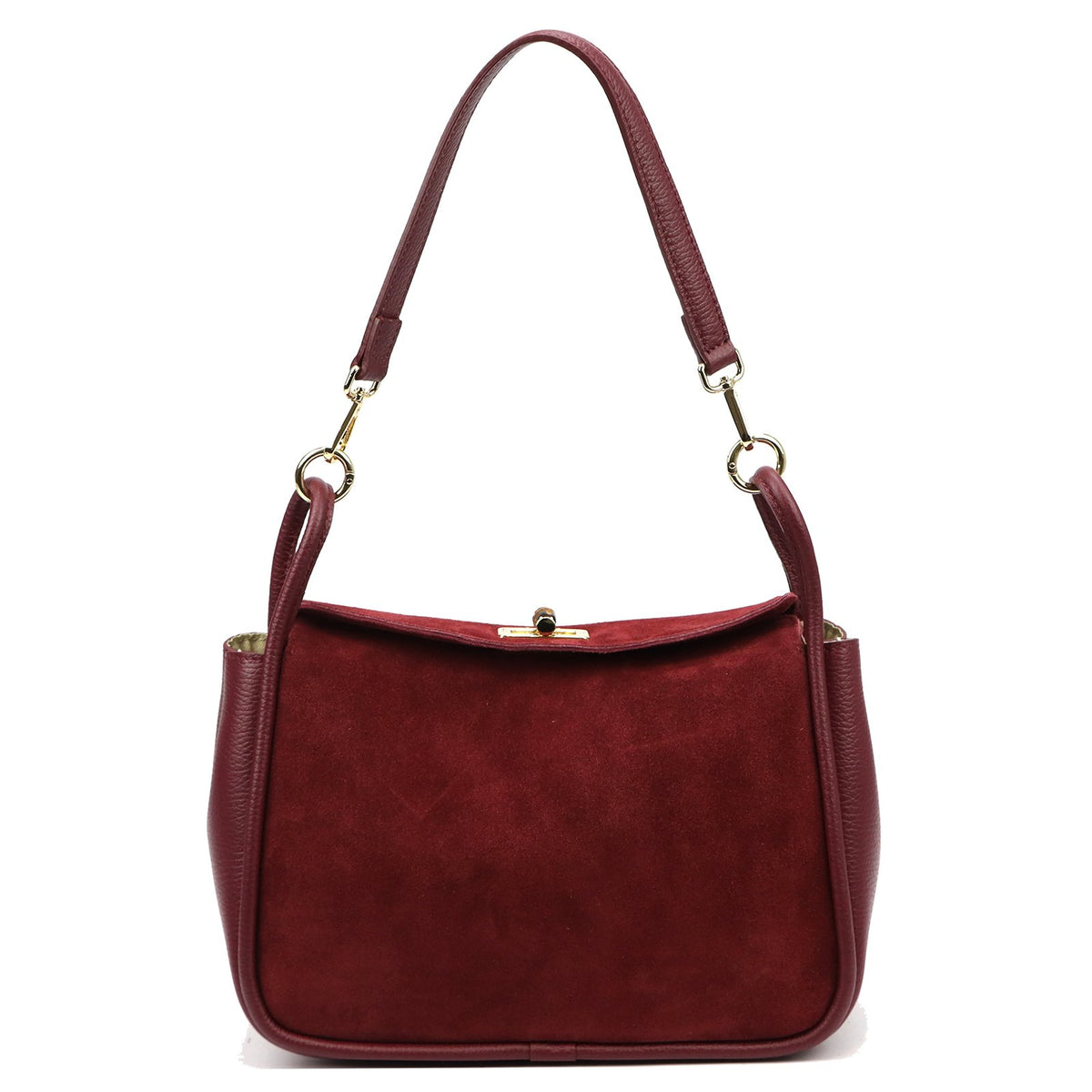 Luka 26-173 bordo natūralios odos rankinė bordo