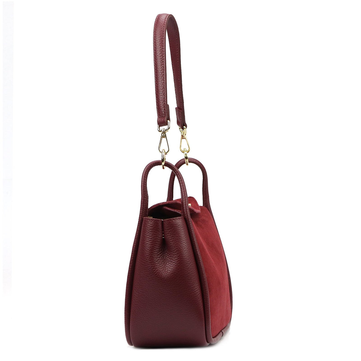 Luka 26-173 bordo natūralios odos rankinė bordo