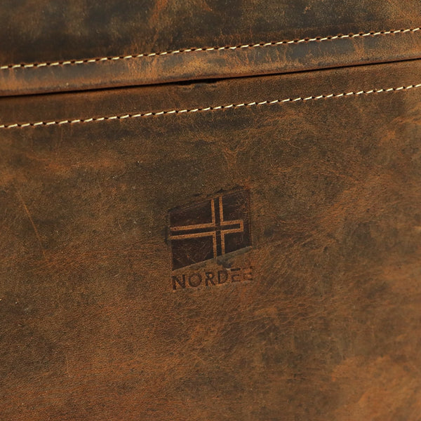 Nordee DOH-GM-07 konjako spalvos odinė rankinė cognac