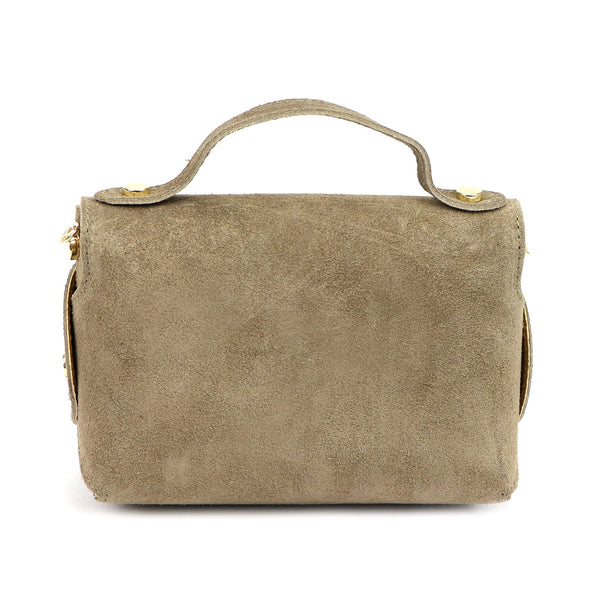 Luka 26-106-3 taupe zomšinės odos rankinė taupe