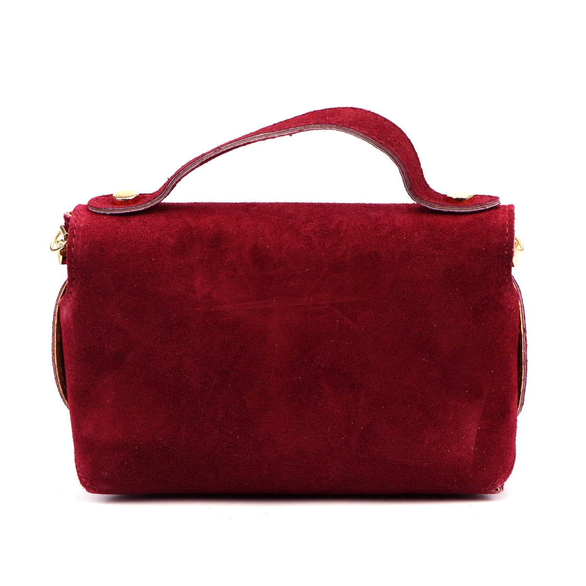 Luka 26-106-3 bordo zomšinės odos rankinė bordo