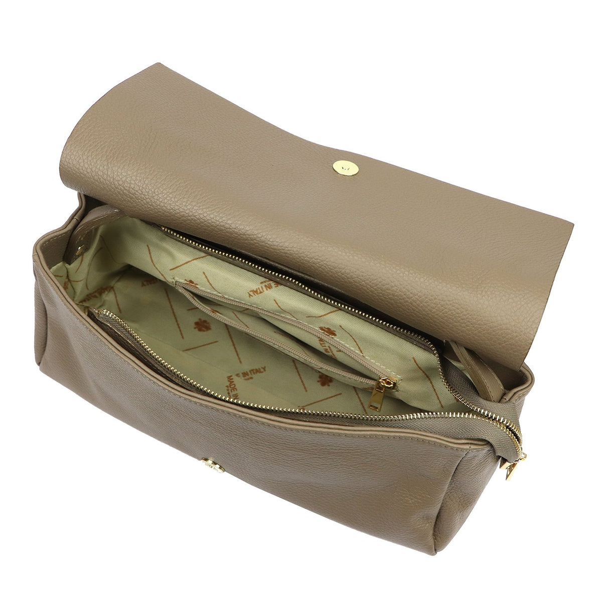 Luka 26-185 DOLLARO pilkai ruda odinė rankinė taupe