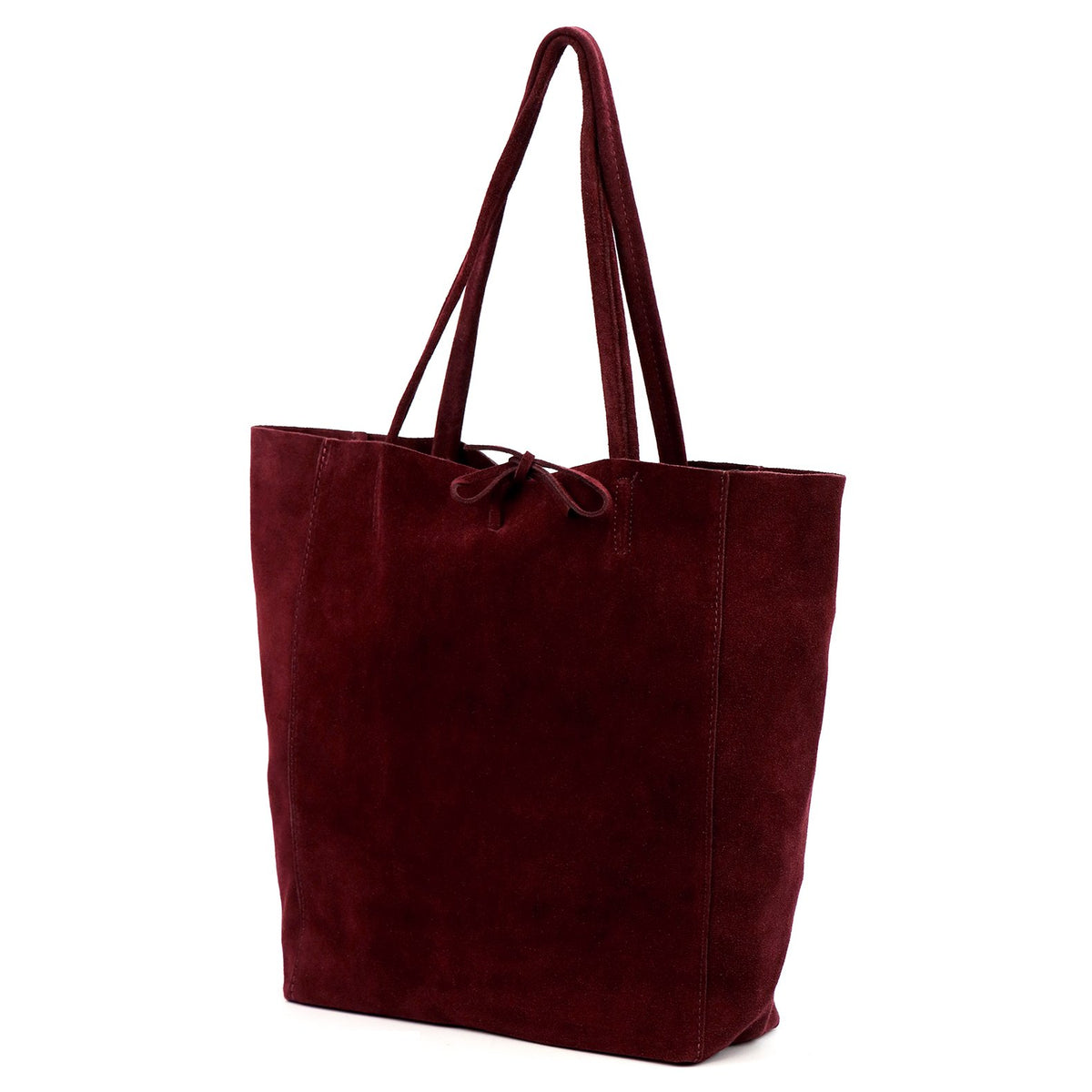 Patrizia 419-013-05 bordo zomšinė odinė rankinė bordo