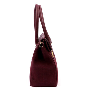Luka 24-095 MN bordo spalvos odinė rankinė bordo