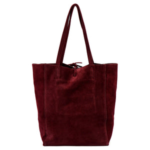Patrizia 419-013-05 bordo zomšinė odinė rankinė bordo