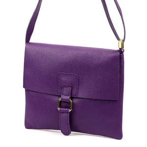 Luka 26-087 DOLLARO violetinė odinė rankinė fioletowy