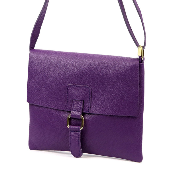 Luka 26-087 DOLLARO violetinė odinė rankinė fioletowy
