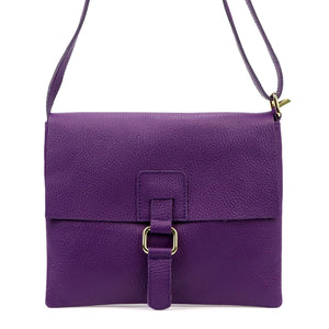 Luka 26-087 DOLLARO violetinė odinė rankinė fioletowy