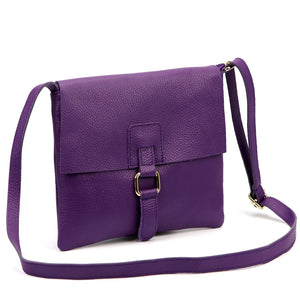 Luka 26-087 DOLLARO violetinė odinė rankinė fioletowy