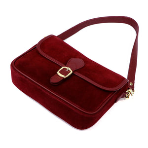 Luka 25-036 bordo spalvos natūralios odos rankinė bordo