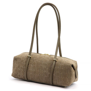 Luka 26-129 CROCO taupe zomšinės odos rankinė taupe