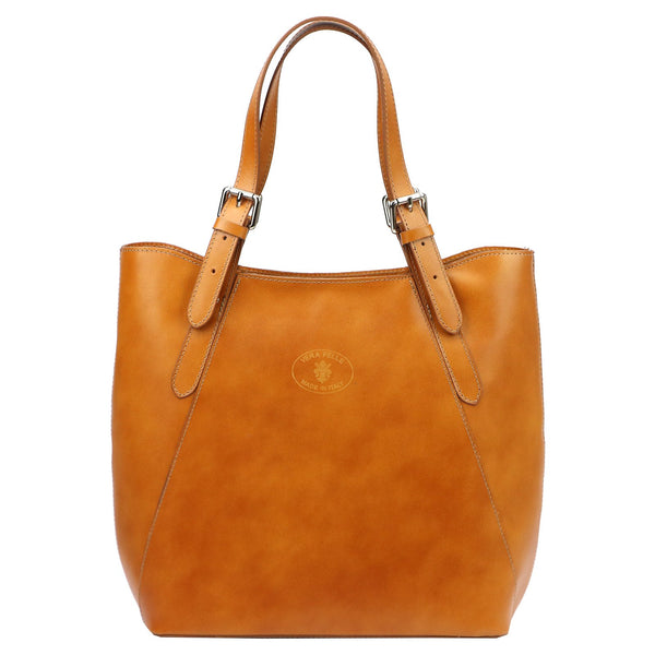 Florence 847 natūralios odos rankinė, kupranugario spalvos camel-1