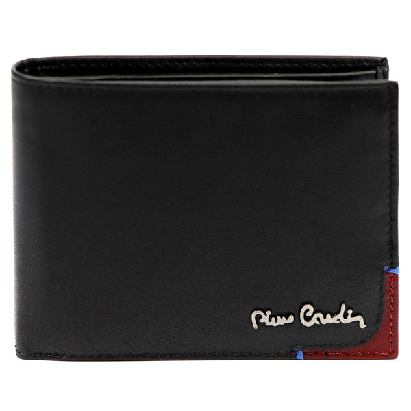 Pierre Cardin TILAK75 8806 juoda ir raudona piniginė czarny + czerwony