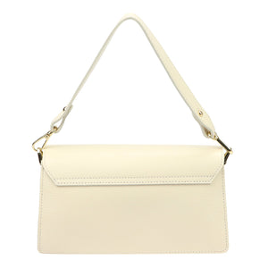 Luka 26-126 DOLLARO kreminė odinė rankinė śmietankowy