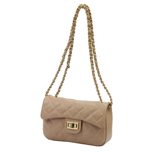 Luka 20-042 taupe natūralios odos rankinė taupe