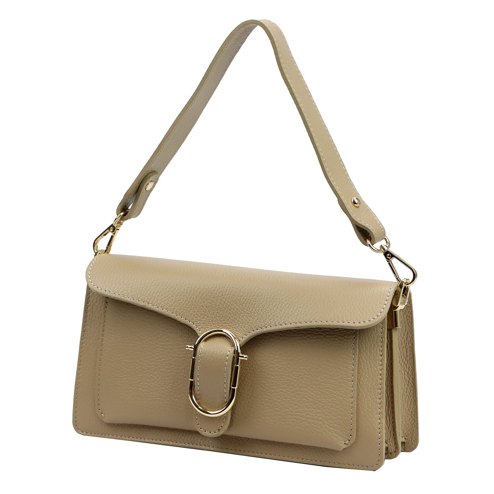Luka 26-126 DOLLARO taupe odinė rankinė taupe
