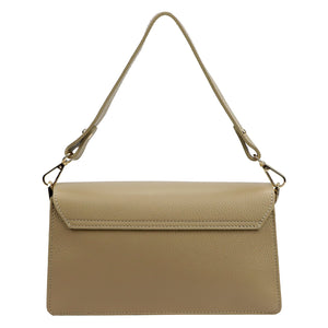Luka 26-126 DOLLARO taupe odinė rankinė taupe