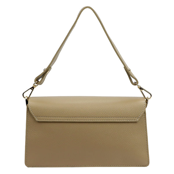 Luka 26-126 DOLLARO taupe odinė rankinė taupe