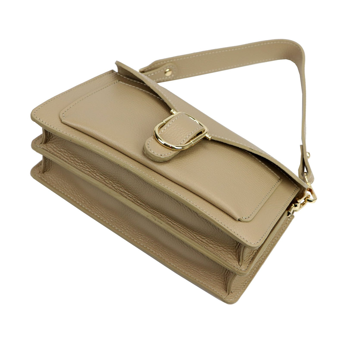 Luka 26-126 DOLLARO taupe odinė rankinė taupe