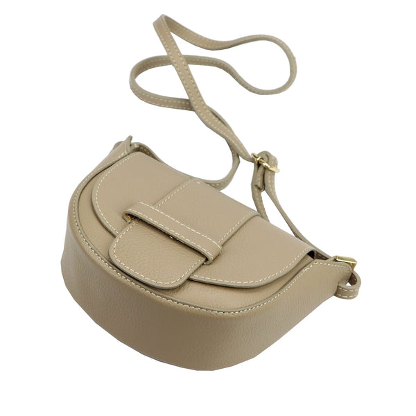 Luka 25-049 DOLLARO pilkai ruda odinė rankinė taupe
