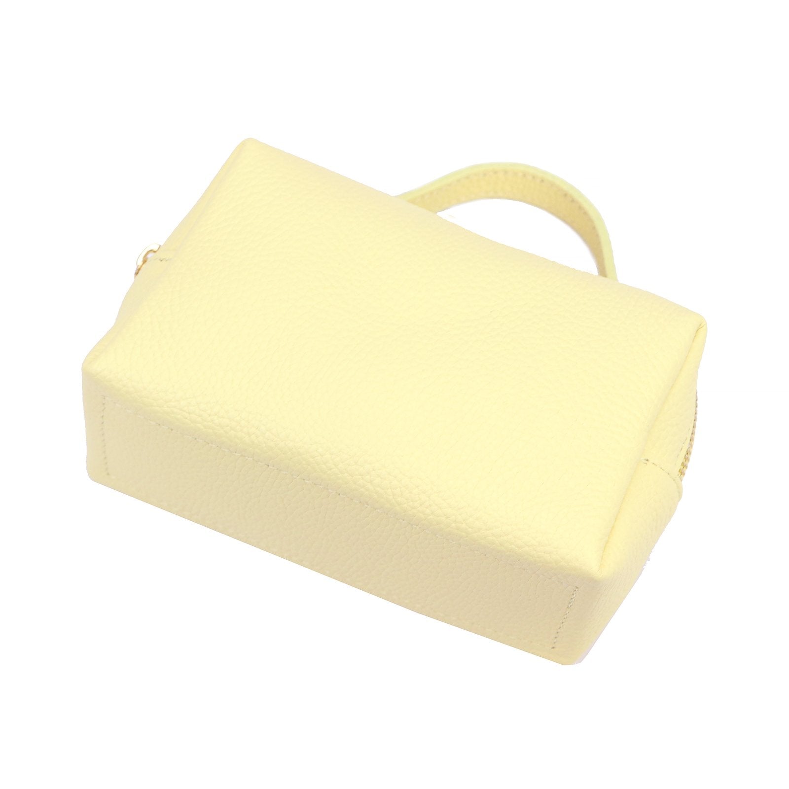 Luka 26-085 DOLLARO pastelinė geltona odinė rankinė żółty pastelowy
