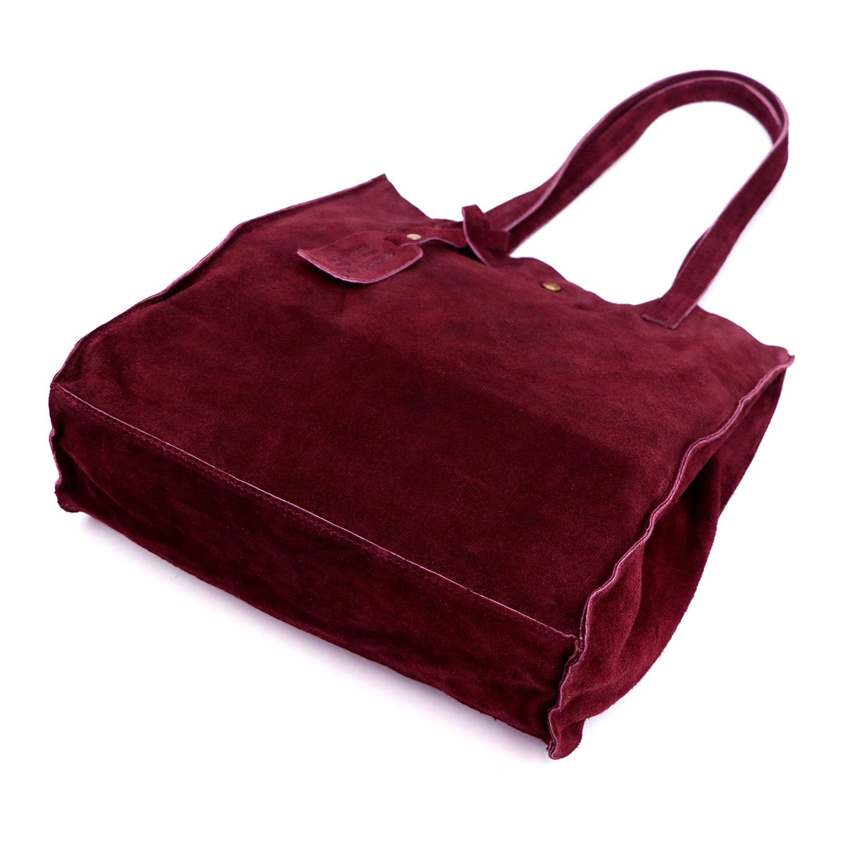 Luka 25-041 bordo zomšinės odos rankinė bordo