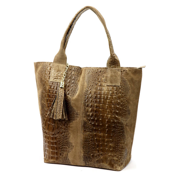 Luka 26-026 CROCO fango natūralios odos rankinė fango