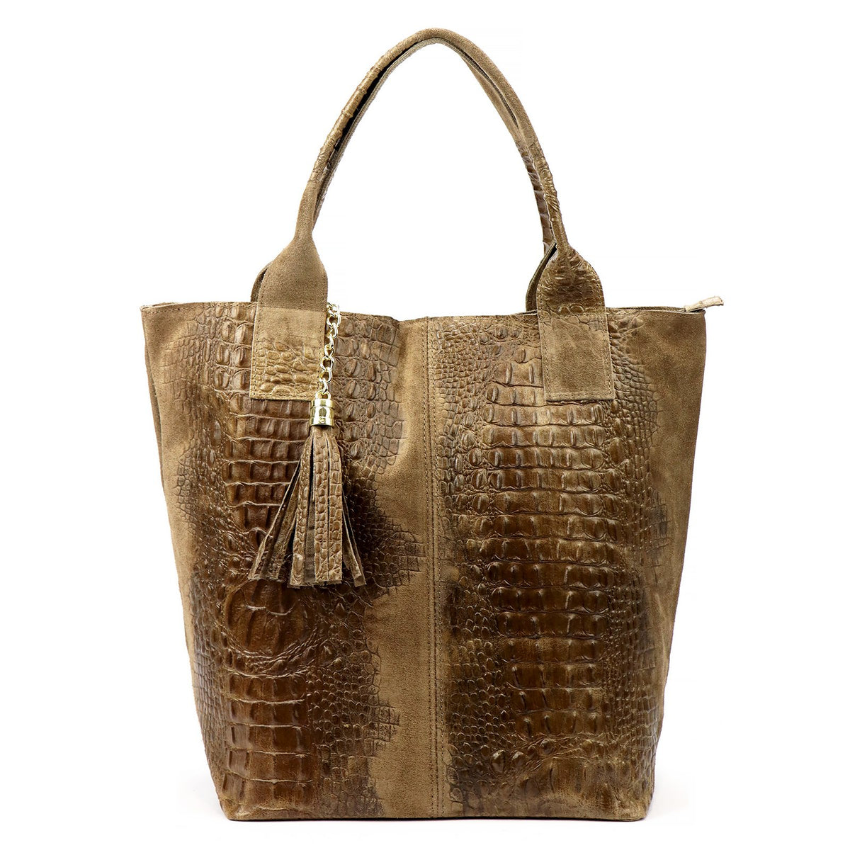 Luka 26-026 CROCO fango natūralios odos rankinė fango