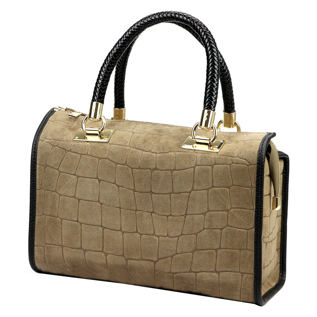 Camilla PREMIUM 10.019 CROCO taupe odinė rankinė taupe