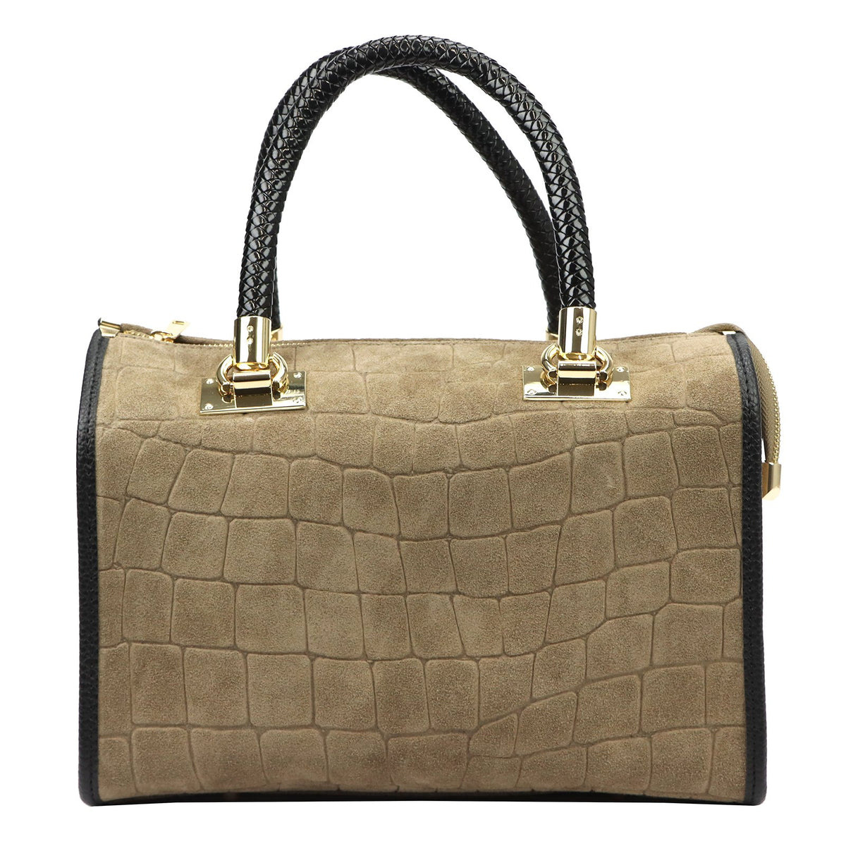 Camilla PREMIUM 10.019 CROCO taupe odinė rankinė taupe