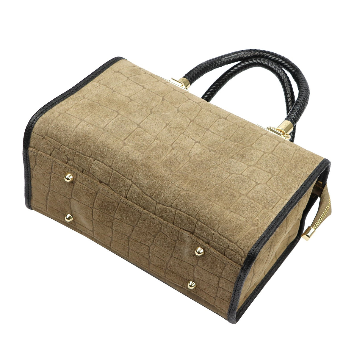 Camilla PREMIUM 10.019 CROCO taupe odinė rankinė taupe