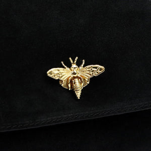 Luka 19-68 Bzzz juoda zomšinė odinė rankinė czarny