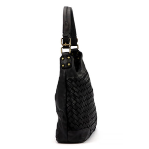 VS 051 juoda natūralios odos rankinė czarny