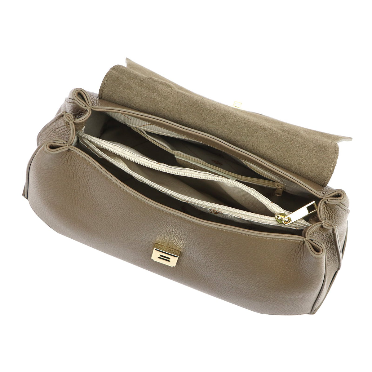 Camilla PREMIUM 10.021 taupe natūralios odos rankinė taupe